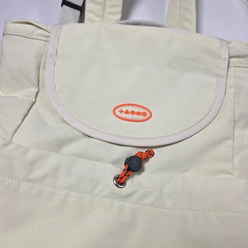 BTS Permission to Dance On Stage Official Backpack Cream Orange K-pop Merch Bag